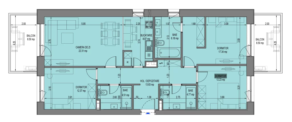 Floorplans - Nusco City - 4 camere